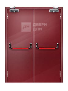 Дверь противопожарная двупольная с двумя антипаниками EI-90 ДМП ДП-069